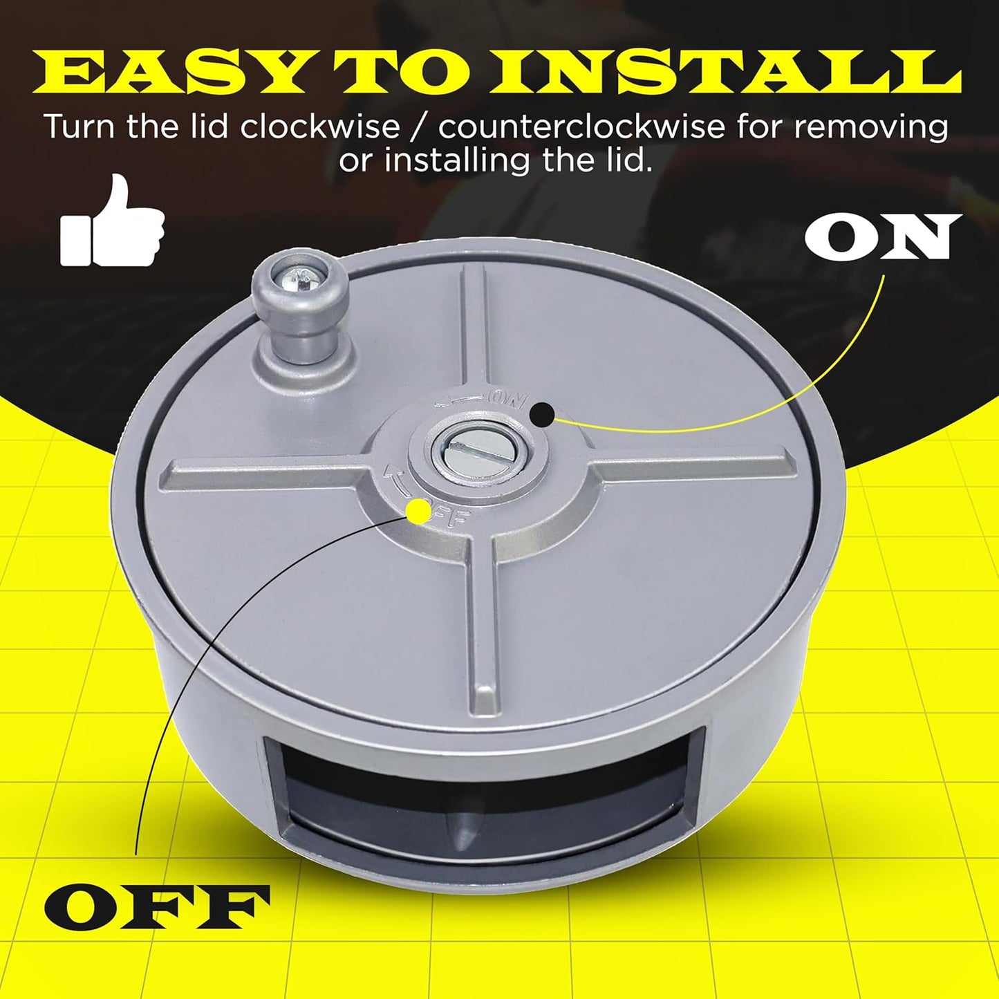 Aluminum Tie Wire Reel Coil Holder with Ergonomic Rewind Knob, Lightweight and Durable