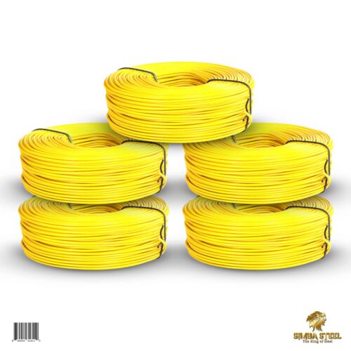 Lot of 5 x 3lb PVC Rebar Tie Wire, 16 Gauge, Approx 1500 FT - SIMBA STEEL