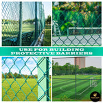 GREEN PVC Coated Galvanized Steel 6X50 ft Chain Link Fence Fabric 11.5 GA SIMBA