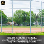 Galvanized Steel 4 X 50 FT Roll Chain Link Fence Fabric 11.5 GA Heavy Duty SIMBA