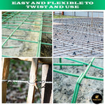 6 Inch x 1,000pc Double Loop Rebar Wire Ties, 17 Gauge Soft Annealed, SIMBASTEEL