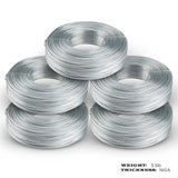 5 pack Galvanized Rebar Tie Wire | 16 Gauge | 3.5lb Roll | 330-340 ft Length | Reinforcement Coil | Excellent Strength | Flexible | SIMBA STEEL Galv TieWire 3.5lb - (Pack of 5)