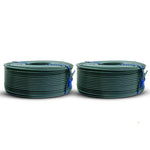 PVC Rebar Tie Wire | 16 Gauge | 3.0lb Roll | Approx. 300 ft Length | Rust-Proof PVC Coated | Excellent Strength | Flexible | Durable (Green PVC Coated, Pack of 2)