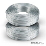 2 pack Galvanized Rebar Tie Wire | 16 Gauge | 3.5lb Roll | 330-340 ft Length | Reinforcement Coil | Excellent Strength | Flexible | SIMBA STEEL Galv TieWire 3.5lb - (Pack of 2)