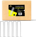 75 Pack x 4 Inch Landscape Staples Galvanised, Fabric Pins, 11 Gauge, Garden Staples, Tent Stakes, Fabric Pins for Lawn, Fence, Tent, Decoration, Weed Barrier, Outdoor. (75 x 4in)