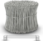 6 Inch - 17 Gauge 1000 pcs GALVANIZED Steel Double Loop Rebar Wire Bar Ties | Excellent Strength | Durable | SIMBA STEEL | Galvanized 6 in 1000pcs