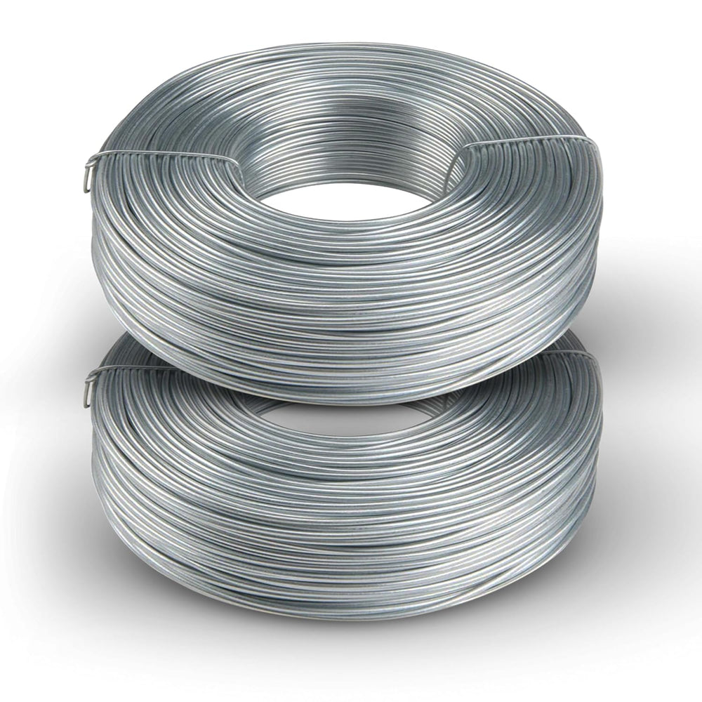 2 pack Stainless Steel Rebar Tie Wire | 16 Gauge | 3.5lb Roll | 330-340 ft Length | Reinforcement Coil | Excellent Strength | SIMBA STEEL Stainless TieWire 3.5lb - (Pack of 2)