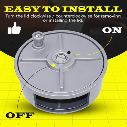 Aluminum Tie Wire Reel Coil Holder with Ergonomic Rewind Knob, Lightweight and Durable