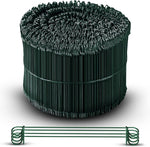 8 Inch - 17 Gauge 1000 pcs GREEN PVC Coated Double Loop Rebar Wire Bar Ties | Excellent Strength | Durable | SIMBA STEEL | PVC Green 8in. 1000