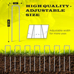 75 Pack x 12 Inch Landscape Staples Galvanised, Fabric Pins, 11 Gauge, Garden Staples, Tent Stakes, Fabric Pins for Lawn, Fence, Tent, Decoration, Weed Barrier, Outdoor. (75 x 12in)