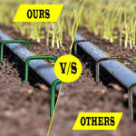 20 Pack x 6 Inch, 11 Gauge Green Landscape Staples, Garden Stakes, Ground Anchor, U-Type, Rust Resistant, Ground Pin for Tents, Tarp, Fence Grass Weed Barrier (Green 20 Pack)