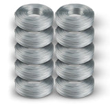 10 pack Stainless Steel Rebar Tie Wire | 16 Gauge | 3.5lb Roll | 330-340 ft Length | Reinforcement Coil | Excellent Strength | SIMBA STEEL Stainless TieWire 3.5lb - (Pack of 10)