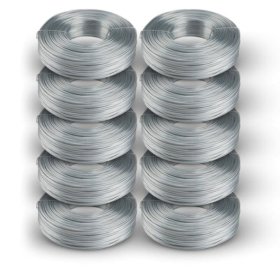 10 pack Stainless Steel Rebar Tie Wire | 16 Gauge | 3.5lb Roll | 330-340 ft Length | Reinforcement Coil | Excellent Strength | SIMBA STEEL Stainless TieWire 3.5lb - (Pack of 10)