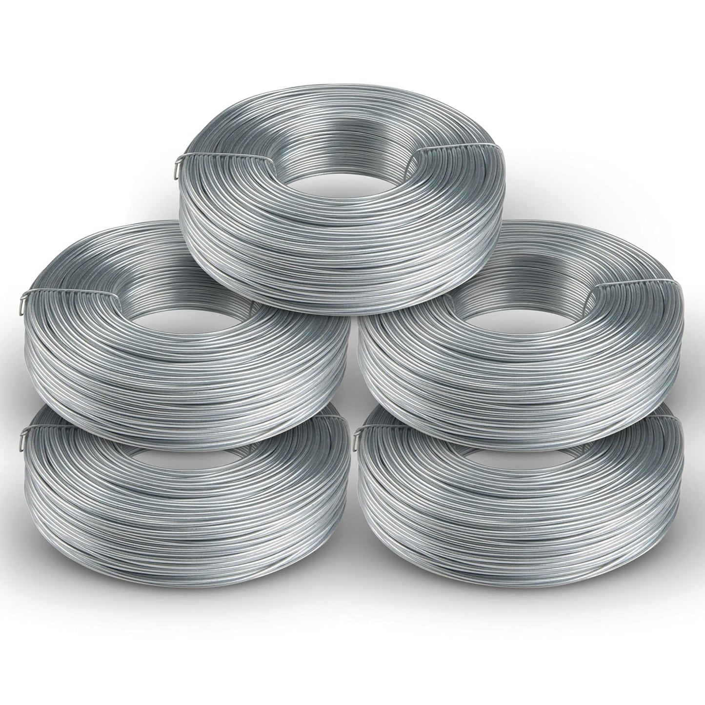 5 pack Stainless Steel Rebar Tie Wire | 16 Gauge | 3.5lb Roll | 330-340 ft Length | Reinforcement Coil | Excellent Strength | SIMBA STEEL Stainless TieWire 3.5lb - (Pack of 5)