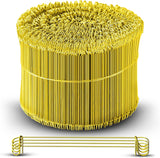 8 Inch - 17 Gauge 1000 pcs YELLOW PVC Coated Double Loop Rebar Wire Bar Ties | Excellent Strength | Durable | SIMBA STEEL | PVC Yellow 8in. 1000
