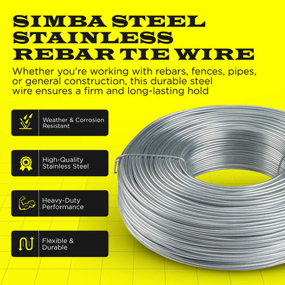 Stainless Steel Rebar Tie Wire 3.5 lb