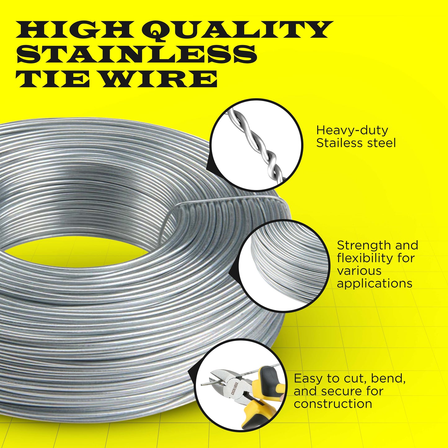 Stainless Steel Rebar Tie Wire 3.5 lb