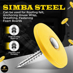 3,000 Pack #12 x 1 in. Plastic Round Cap Roofing Nail