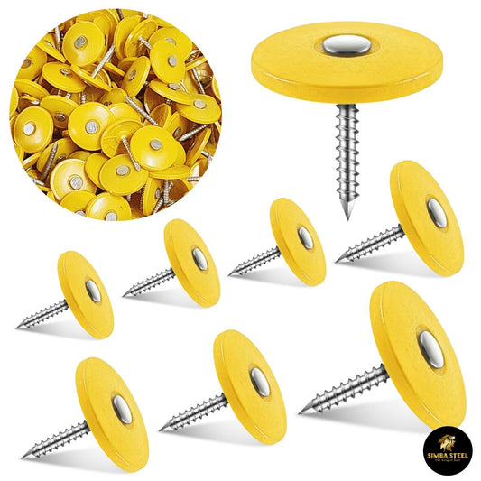 3,000 Pack #12 x 1 in. Plastic Round Cap Roofing Nail