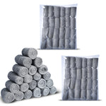 48 pcs Steel Wool Grade 0000 - Finest Grade for Furniture Cleaning, Mice Control