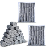 48 pcs Steel Wool Grade 0000 - Finest Grade for Furniture Cleaning, Mice Control