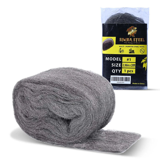 20FT Steel Wool Grade # 1 - Coarse Mice Control, Protect Home, Vents, Gap Filler