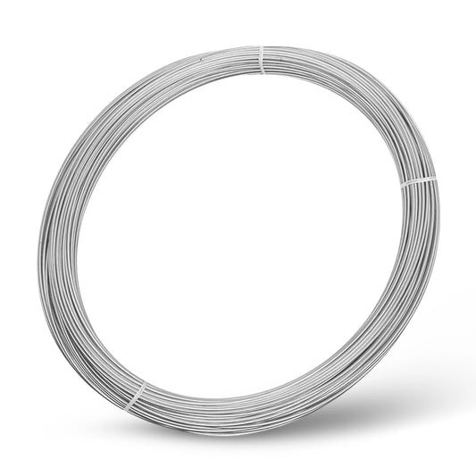 Galvanized Solid Wire 9GAx50,  14GAx100,  16GAx200, Silver. DIY - Multi-purpose.