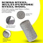 24 pcs Steel Wool Grade 0000 - Finest Grade for Furniture Cleaning, Mice Control