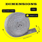 5 LB Steel Wool Grade 0000 - Finest Grade, Jumbo Roll, Multi Purpose. Excellent!