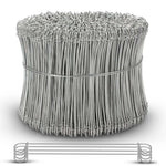 8 Inch x 1,000pc GALVANIZED Double Loop Rebar Wire Ties, 17 Gauge, SIMBASTEEL