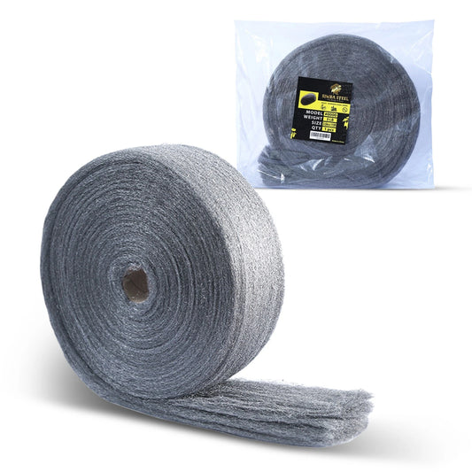 5 LB Steel Wool Grade 0000 - Finest Grade, Jumbo Roll, Multi Purpose. Excellent!