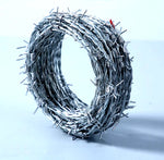 50 FT Barbed Wire Roll + Gloves 16 Ga STRONG | 4-Point | 5