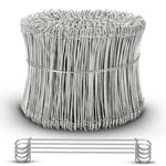 8 Inch x 1000pc STAINLESS STEEL Double Loop Rebar Wire Ties, 17 Gage, SIMBASTEEL